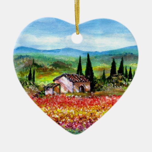 LENTE IN TUSCANIE KERAMISCH ORNAMENT (Voorkant)