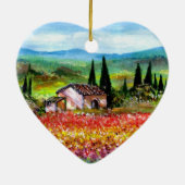 LENTE IN TUSCANIE KERAMISCH ORNAMENT (Achterkant)