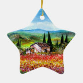 LENTE IN TUSCANIE KERAMISCH ORNAMENT (Achterkant)