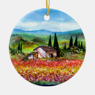 LENTE IN TUSCANIE KERAMISCH ORNAMENT