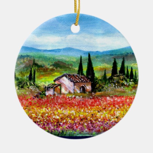LENTE IN TUSCANIE KERAMISCH ORNAMENT (Voorkant)