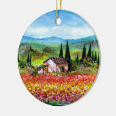 LENTE IN TUSCANIE KERAMISCH ORNAMENT (Links)