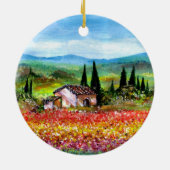 LENTE IN TUSCANIE KERAMISCH ORNAMENT (Achterkant)