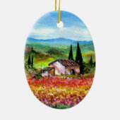 LENTE IN TUSCANIE KERAMISCH ORNAMENT (Achterkant)