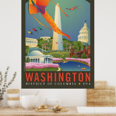 Lente in Washington DC. Poster (Keuken)