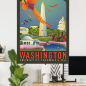 Lente in Washington DC. Poster (Thuiskantoor)