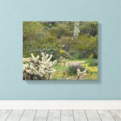 Lente in woestijnfoto canvas afdruk (Insitu (Houten vloer))