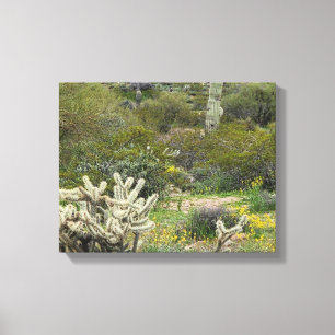 Lente in woestijnfoto canvas afdruk