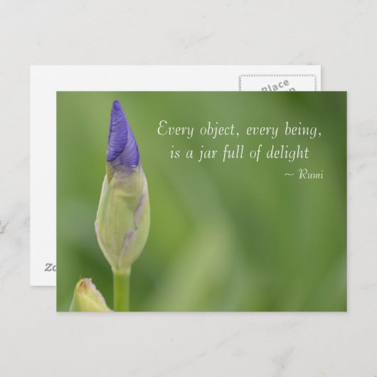 lente-iris briefkaart (Voorkant / Achterkant)