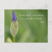 lente-iris briefkaart (Voorkant)