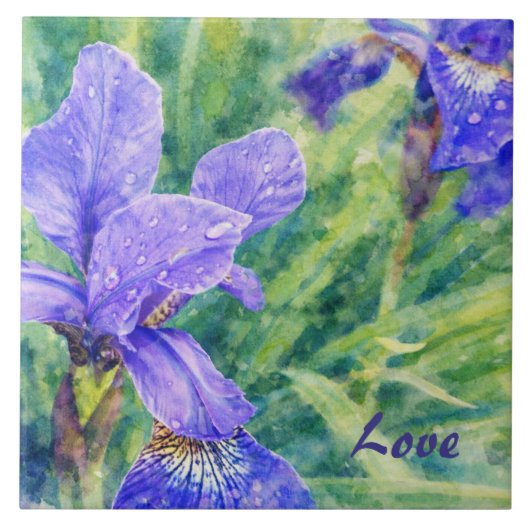 Lente Iris Tegeltje (Voorkant)