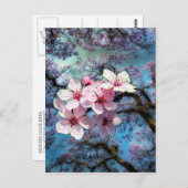 Lente is gearriveerd Bloemen Briefkaart (Voorkant / Achterkant)