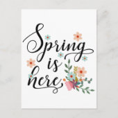 lente is hier briefkaart (Voorkant)