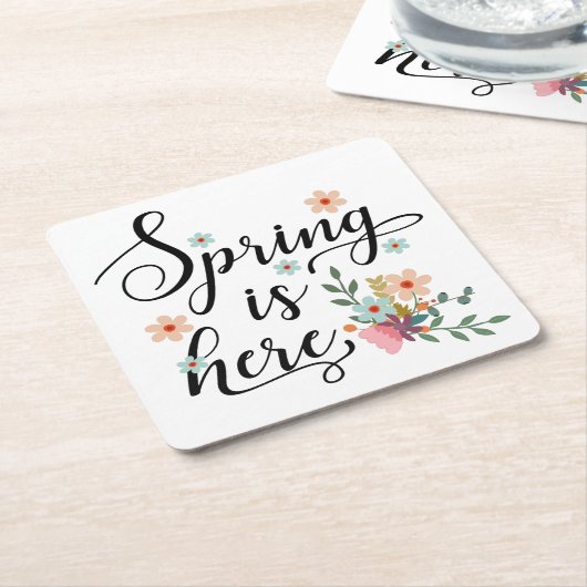 lente is hier kartonnen onderzetters (Schuin)