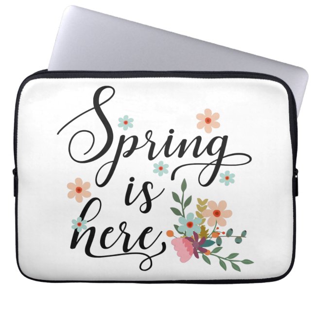 lente is hier laptop sleeve (Voorkant)