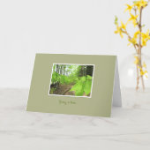"Lente is hier" Moedkaart Kaart (Gele Bloem)
