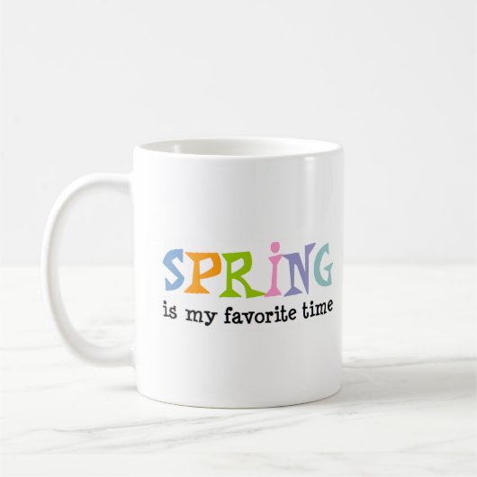 lente is mijn favoriete seizoen mok (Links)