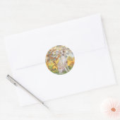 Lente - Italiaanse windhond 5 Ronde Sticker (Envelop)