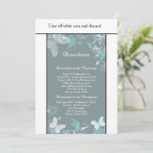 Lente kaart met Blauwe Vlinder 8,9x15 cm (Staand voorkant)