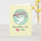 Lente kaart met rasterpatroon (Gele Bloem)