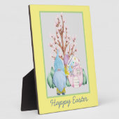 Lente kabouter thuis Gelukkig Pasen Fotoplaat (Zijkant)