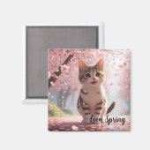 Lente Kat Magneet (Voorkant / Achterkant)