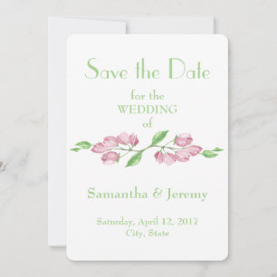 Lente Kersenbloesem Bloemen Bewaar de Datum Bloems Save The Date