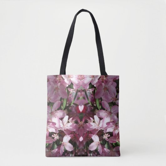 Lente kersenbloesem roze tote bag (Voorkant)