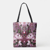 Lente kersenbloesem roze tote bag (Achterkant)