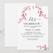 Lente Kersenbloesemfeest Uitnodiging (Voorkant / Achterkant)