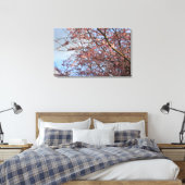 Lente kersenboom bloeien canvas afdruk (Insitu (Slaapkamer))
