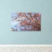Lente kersenboom bloeien canvas afdruk (Insitu (Houten vloer))