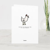 Lente kip 65th Birthday Card Kaart (Achterkant)