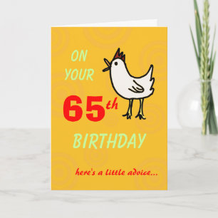 Lente kip 65th Birthday Card Kaart
