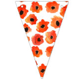 Lente klaproos bloemen Trouwdecoratie Vlaggetjes (Eerste vlag)