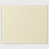 Lente Klassieke Gingham | Botercreme Cadeaupapier (Vlak)