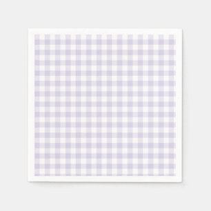 Lente Klassieke Gingham Stof Lavendel Servet