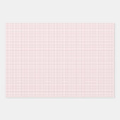 Lente Klassieke Gingham | Zachte Blos Inpakpapier Vel (Voorkant 3)