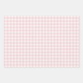 Lente Klassieke Gingham | Zachte Blos Inpakpapier Vel (Voorkant)