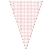 Lente Klassieke Gingham | Zachte Blos Vlaggetjes (Derde vlag)