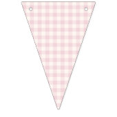 Lente Klassieke Gingham | Zachte Blos Vlaggetjes (Tweede vlag)