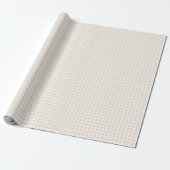 Lente Klassieke Gingham | Zachte Linnen Cadeaupapier (Uitgerold)