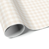 Lente Klassieke Gingham | Zachte Linnen Cadeaupapier (Rol Hoek)