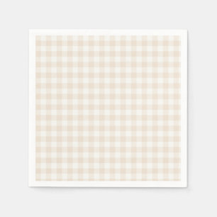 Lente Klassieke Gingham Zachte Linnen Servet