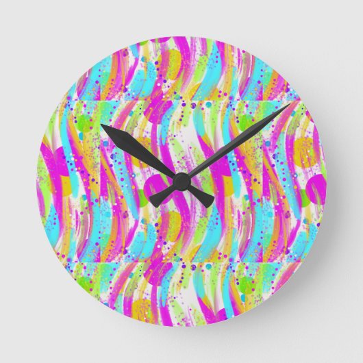 LENTE KLEUREN RONDE KLOK (Voorkant)