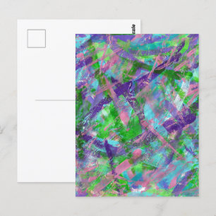 Lente: kleurrijk Abstract Briefkaart