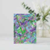 Lente: kleurrijk Abstract Briefkaart (Staand voorkant)