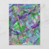 Lente: kleurrijk Abstract Briefkaart (Voorkant)