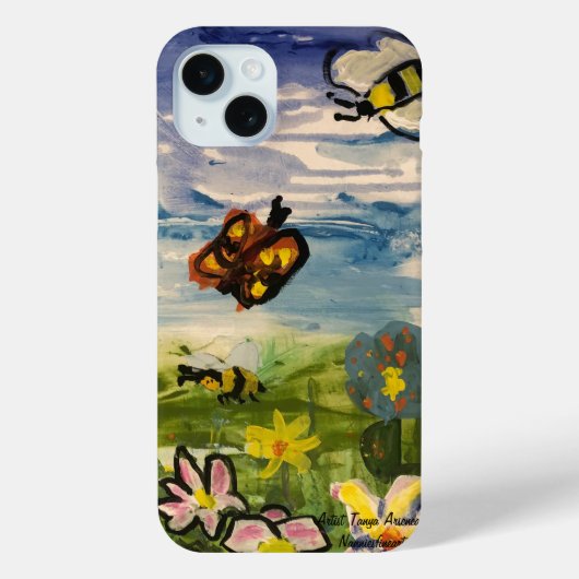Lente Kleurrijk Origineel Kunstwerk Case-Mate iPhone Case (Achterkant)