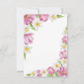 Lente Kleurrijke Bloem Kinderen Verjaardag Bedankkaart (Achterkant)